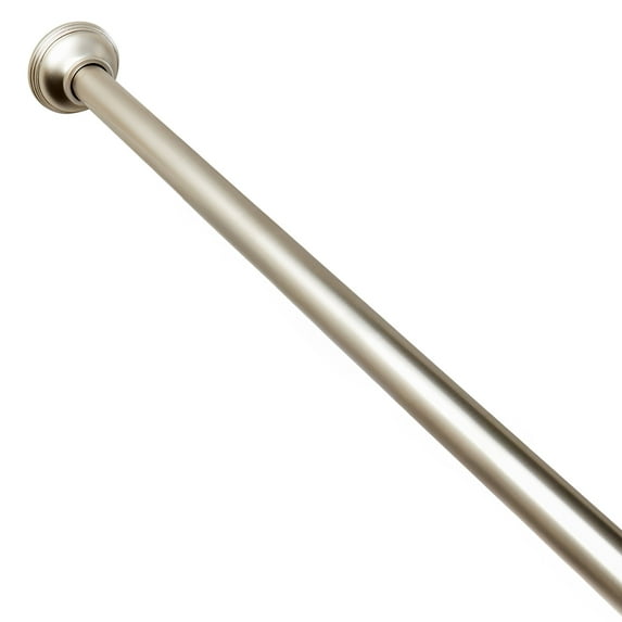 Better Homes & Gardens Rustproof 43" - 72" Adjustable Tension Shower Curtain Rod, Satin Nickel