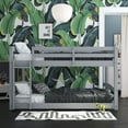 thumbnail image 1 of Better Homes and Gardens Tristan Full-over-Full Convertible Floor Bunk Bed, Gray, 1 of 16