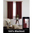 thumbnail image 1 of Better Homes & Gardens Julius Blackout Jacquard Curtain Panel, 1 Panel, Burgundy, 50" W x 63" L, 1 of 7