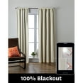 thumbnail image 1 of Better Homes & Gardens Julius Blackout Jacquard Curtain Panel, 1 Panel, Linen, 50" W x 84" L, 1 of 7
