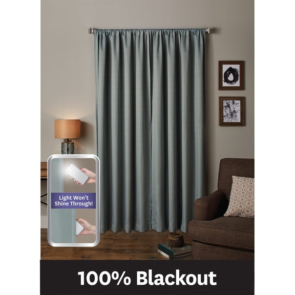 Better Homes and Gardens Ultimate Light Blocker 100 Percent Blackout Tiffany Window Curtain