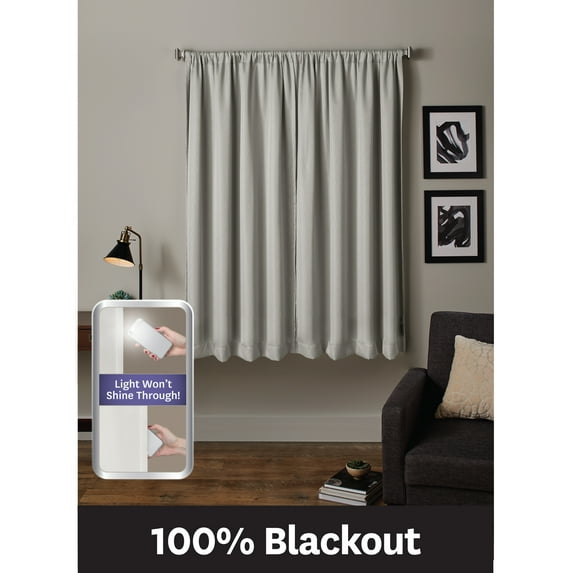 Better Homes and Gardens Ultimate Light Blocker 100 Percent Blackout Tiffany Window Curtain