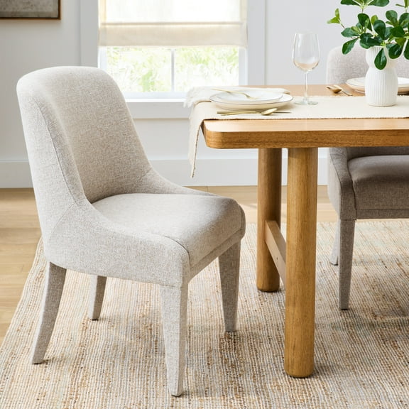 Better Homes & Gardens Windsor Upholstered Dining Chair 2 Pack, Wheat