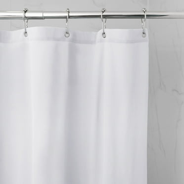 Better Homes and Gardens Waterproof Ultimate Shield Fabric Shower Liner, White