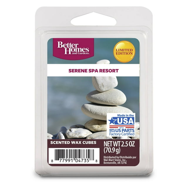 Better Homes and Gardens Wax Cubes, Serene Spa Resort