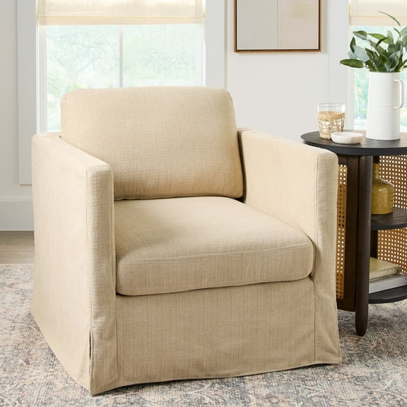 Better Homes & Gardens Waylen Swivel Accent Chair, Wheat