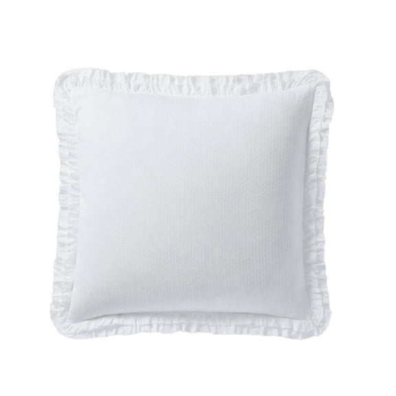 Better Homes & Gardens White Eyelet Cotton Euro Sham, 26" x 26"