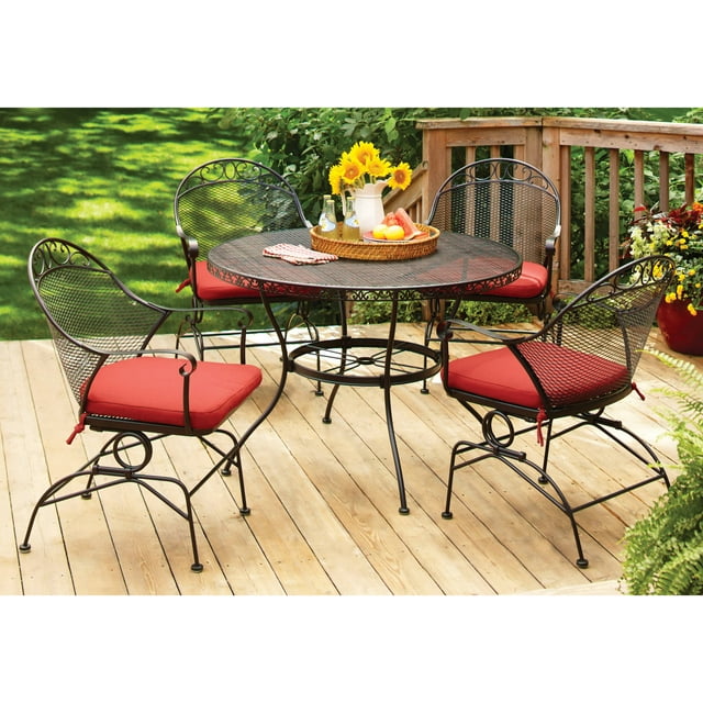 Better Homes and Gardens Clayton Court Wrought Iron 5 Piece Patio Dining Set