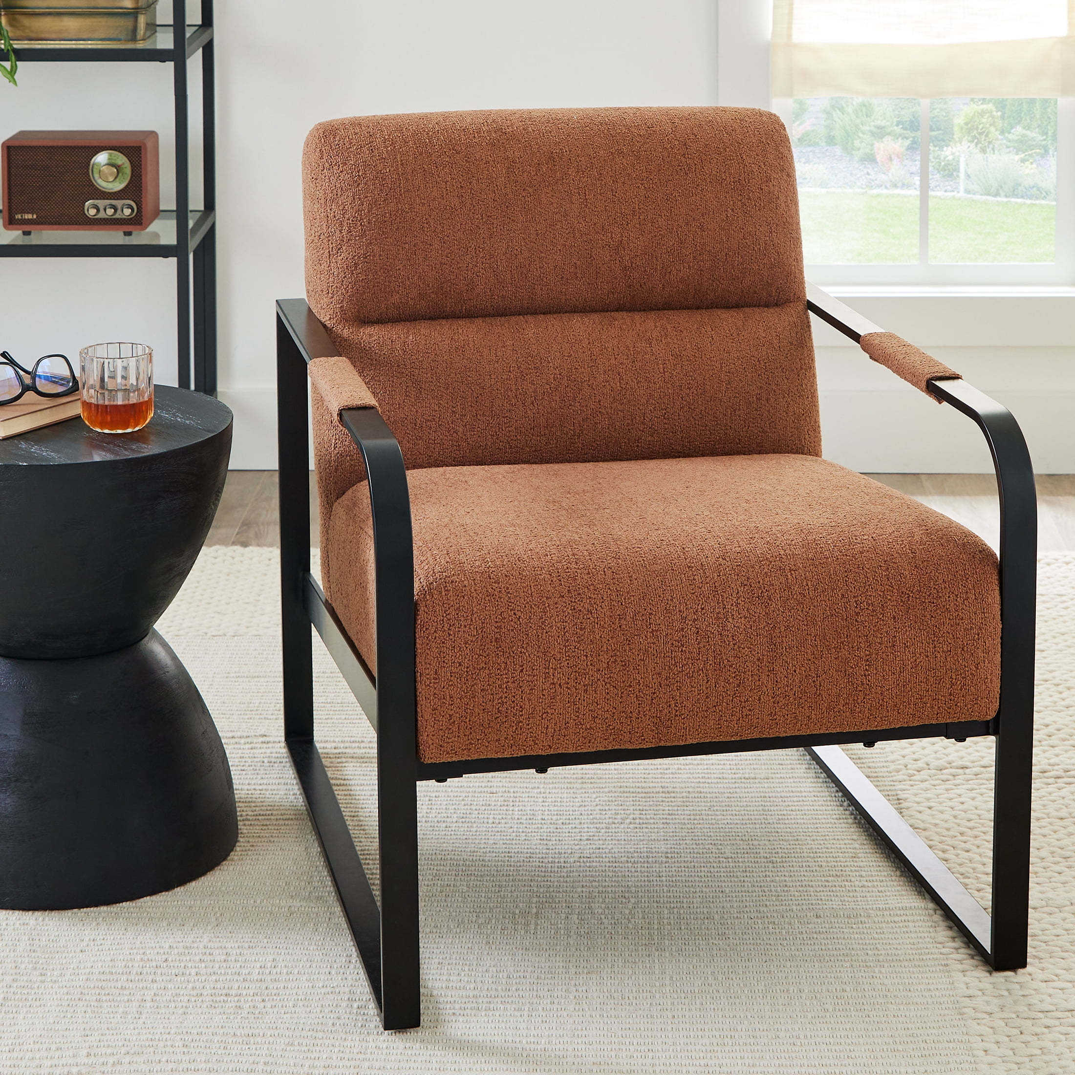 Better Homes & Gardens Wyatt Accent Chair, Copper Bouclé
