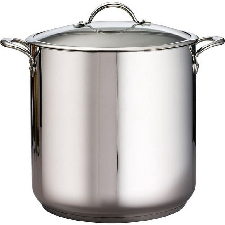 Stockpots Large Stock Pot, Vertical Pot Lid, Restaurant, Hotel（With  Faucet), Diameter 40cm, Height 40cm, 50 Litres, Suitable For All Stove  (Color 