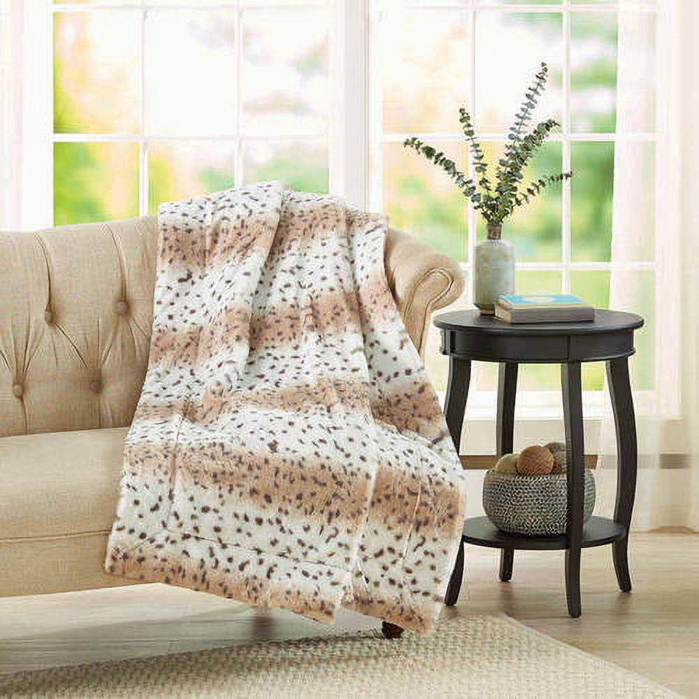 Snow leopard best sale fur throw