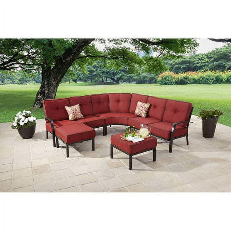 Better Homes gardens Carter Hills 7pc Sectional Set Maroon