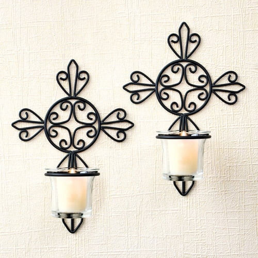 Better Homes&gardens Cross Wall Sconce With Glass