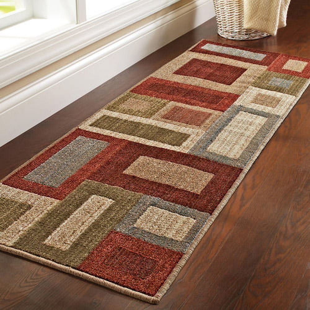 Better Homes&gardens Franklin Squares Runner 1'11" X 7'5"