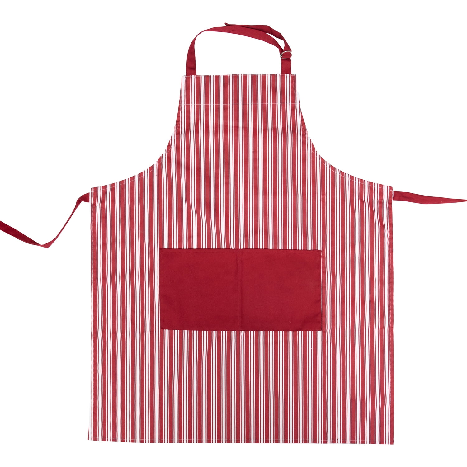 Better Houseware Adjustable Striped Apron (Red), 1685/R