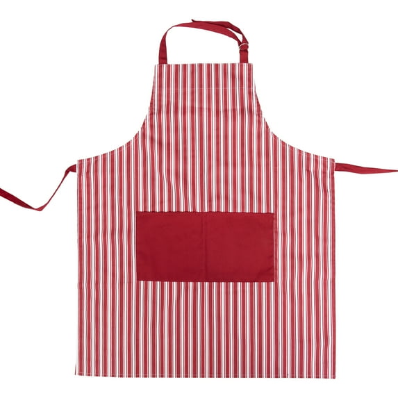 Better Houseware Adjustable Striped Apron (Red), 1685/R