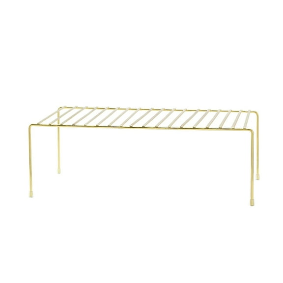 Better Houseware Medium Storage Shelf Rack, Brass