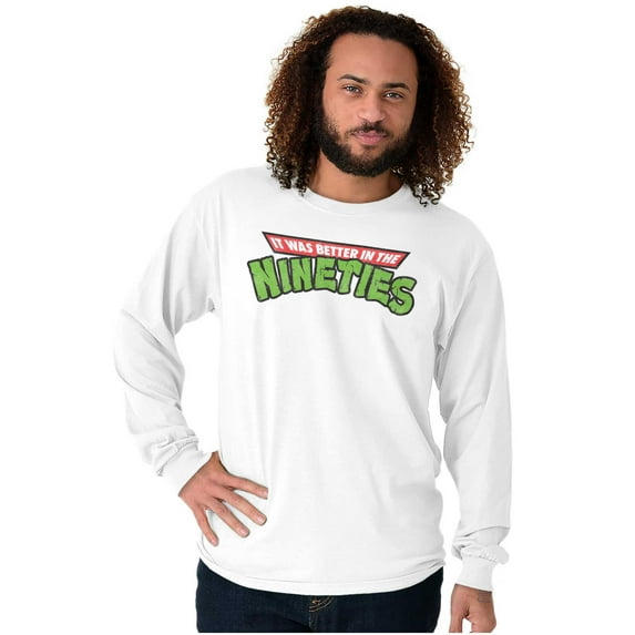 Better In The Nineties 90s Throwback Plus Size Long Sleeve Graphic Tee Shirt Brisco Brands 2X
