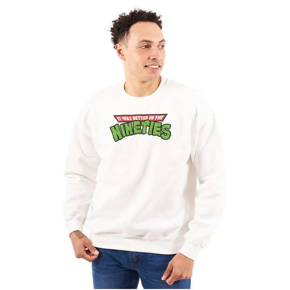 Better In The Nineties 90s Throwback Unisex Plus Fleece Graphic Sweatshirt Brisco Brands 2X