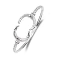 thumbnail image 1 of Better Jewelry .925 Sterling Silver Crescent Horn Bangle, 1 piece, 1 of 1