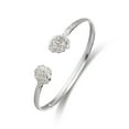 thumbnail image 1 of Better Jewelry .925 Sterling Silver Rose Bangle (1 Piece), 1 of 2