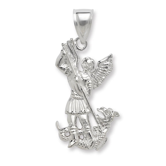 Better Jewelry .925 Sterling Silver St. Michael Pendant Vintage Handmade Pendant Women Men