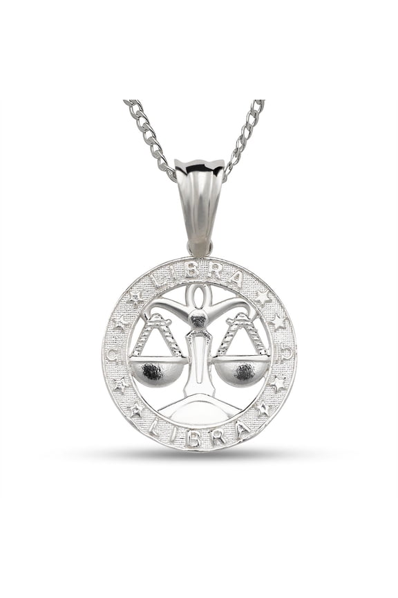 .925 Sterling Silver Zodiac Sign Necklace