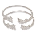 thumbnail image 1 of Better Jewelry Alligator Ends .925 Sterling Silver West Indian Bangles (1 pair), 1 of 2