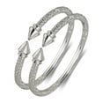 thumbnail image 1 of Better Jewelry Arrow Ends .925 Sterling Silver West Indian Bangles 103 Grams (Pair) (MADE IN USA), 1 of 3