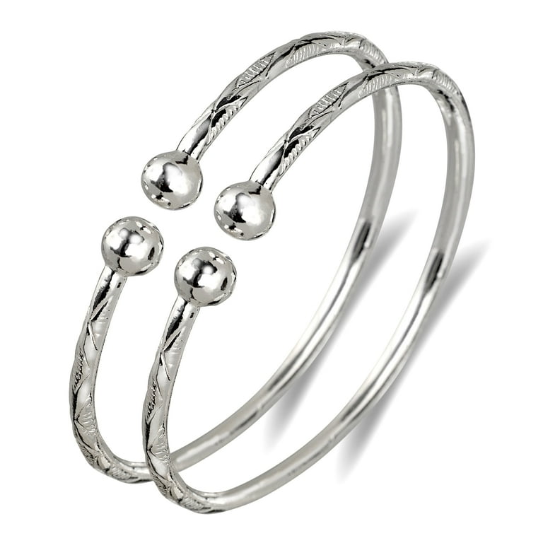 Sleek Native American Navajo Sterling Silver Bangle Bracelet Sleek Native American Navajo Sterling Silver Bangle Bracelet