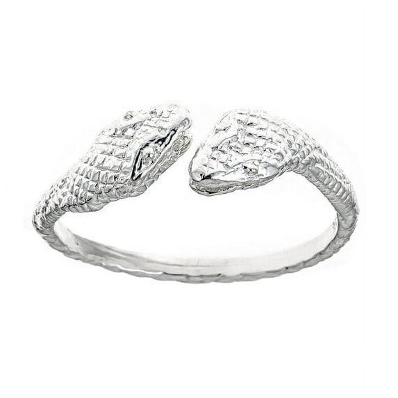 Better Jewelry Cobra Ends .925 Sterling Silver West Indian Style Ring (MADE IN USA)