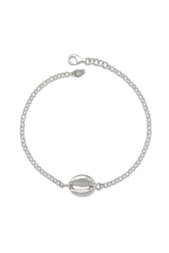 Cowrie Shell .925 Sterling Silver Anklet