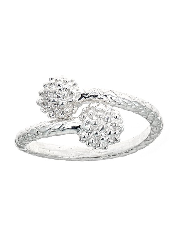 Disco Ball Ends .925 Sterling Silver West Indian Style Ring