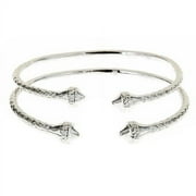 Better Jewelry Elegant Ends .925 Sterling Silver West Indian BABY Bangles 1 pair