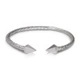 thumbnail image 1 of Better Jewelry PYRAMID ENDS COILED ROPE WEST INDIAN BANGLE .925 STERLING SILVER (MADE IN USA), 1 piece, 1 of 2