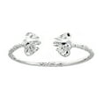 thumbnail image 1 of Better Jewelry Solid .925 Sterling Silver West Indian Bangle with Large Elephant Ends, 1 piece, 1 of 2