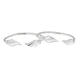 thumbnail image 1 of Better Jewelry Solid .925 Sterling Silver West Indian Bangles with Wing Ends (PAIR), 1 of 2