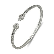 Better Jewelry Taj Mahal Ends .925 Sterling Silver West Indian Bangles 1 piece