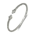 thumbnail image 1 of Better Jewelry Torch End Taj Mahal Ends .925 Sterling Silver West Indian Bangle, 1 piece, 1 of 2