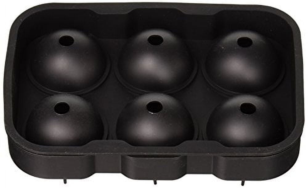 Better Kitchen Products Ice Ball Maker, 6 Cavity Silicone Tray, 4.5cm Large Round Ice Balls for