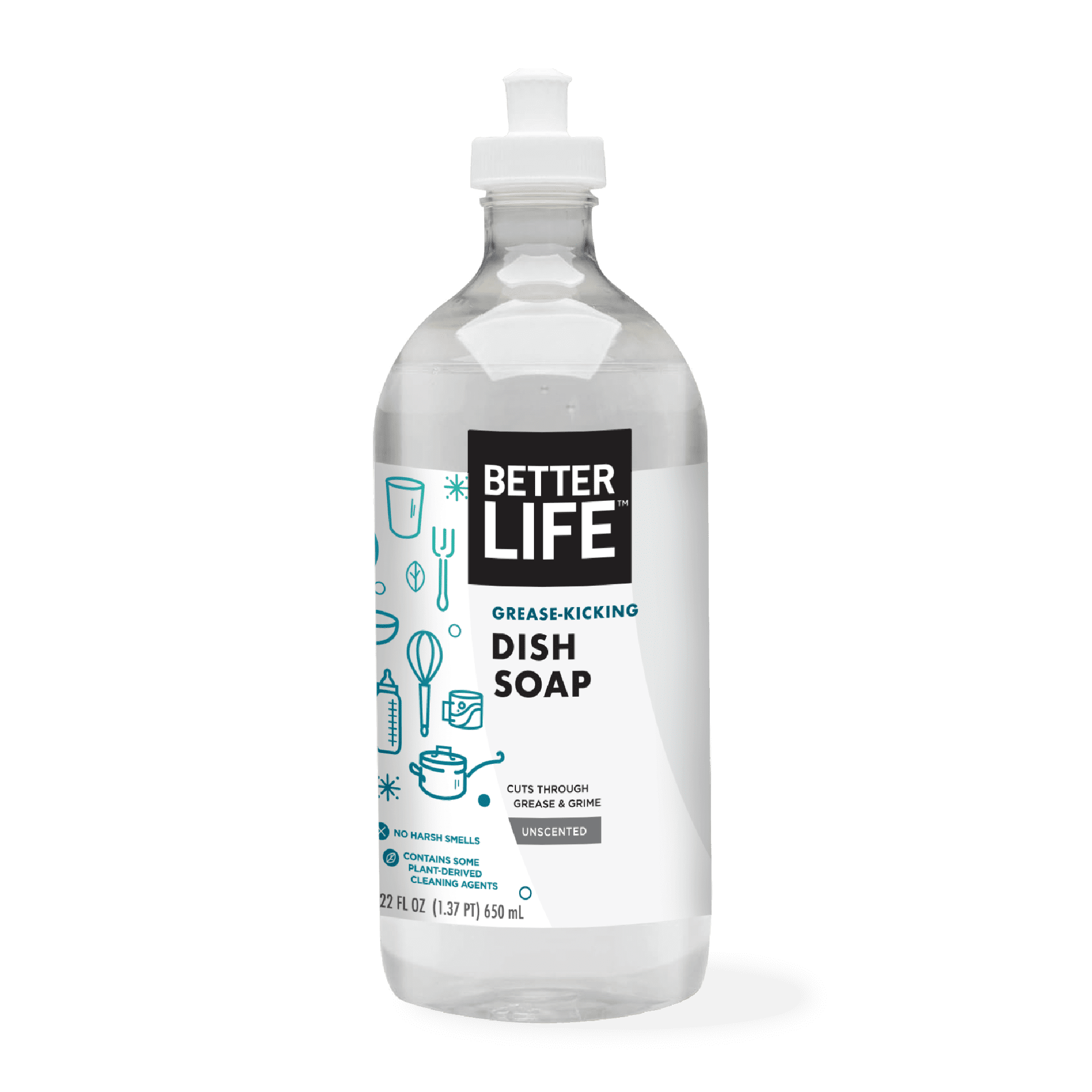 Better Life Dishwashing Soap Unscented 22 fl oz