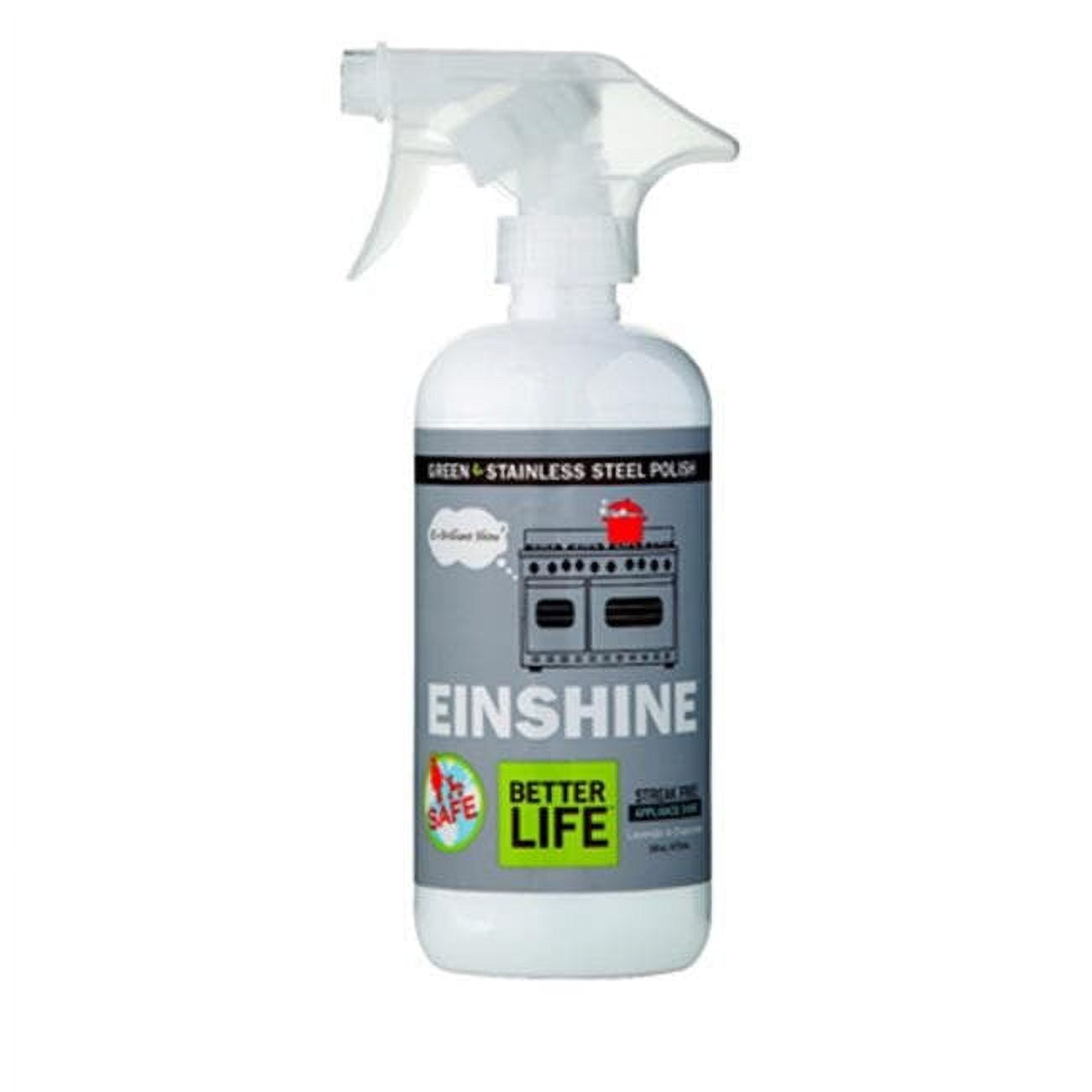 Better Life Einshine Natural Stainless Steel Cleaner and Polish 16 Fl