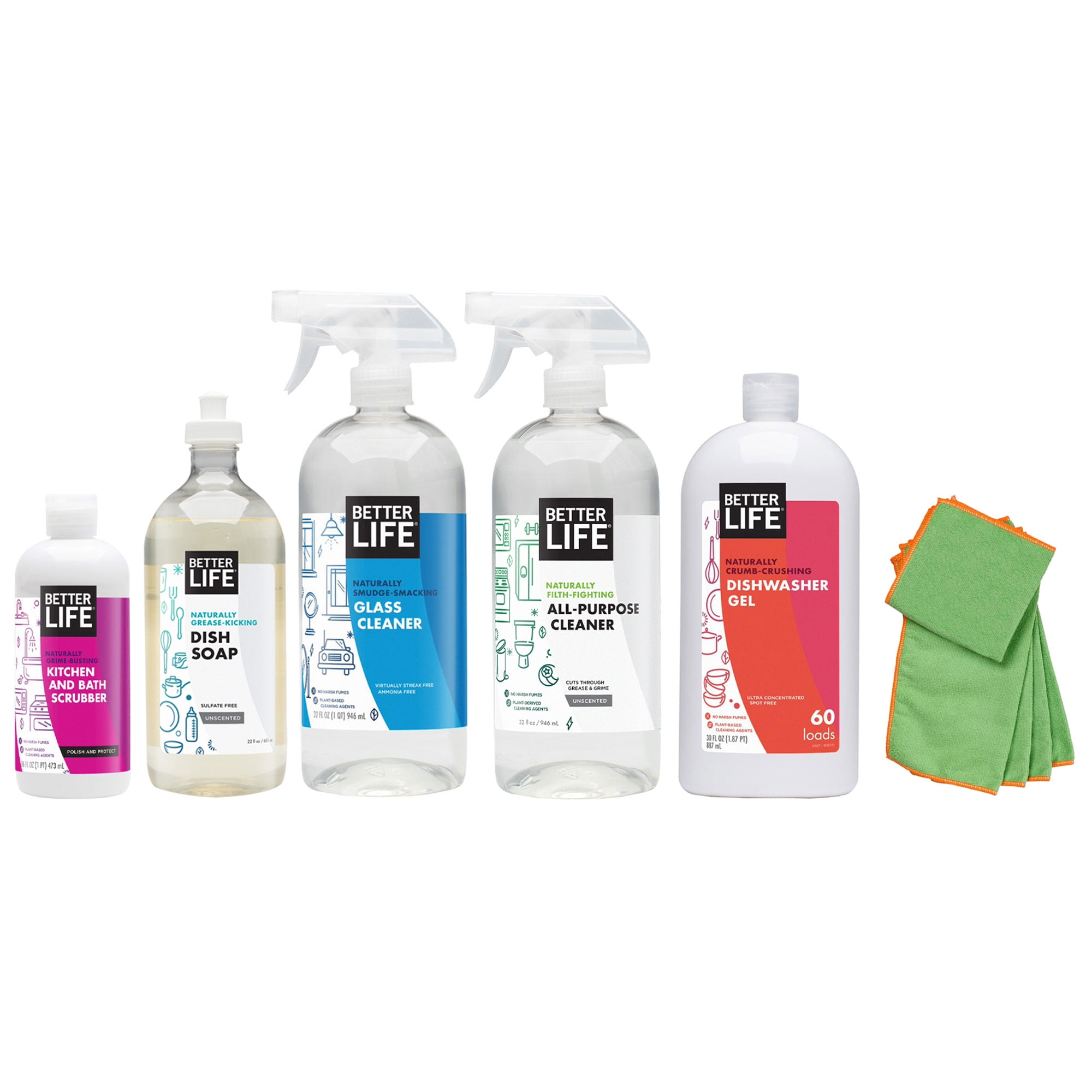 Better Life Natural All Purpose Cleaner w/ 5 Set Cleaning Kit