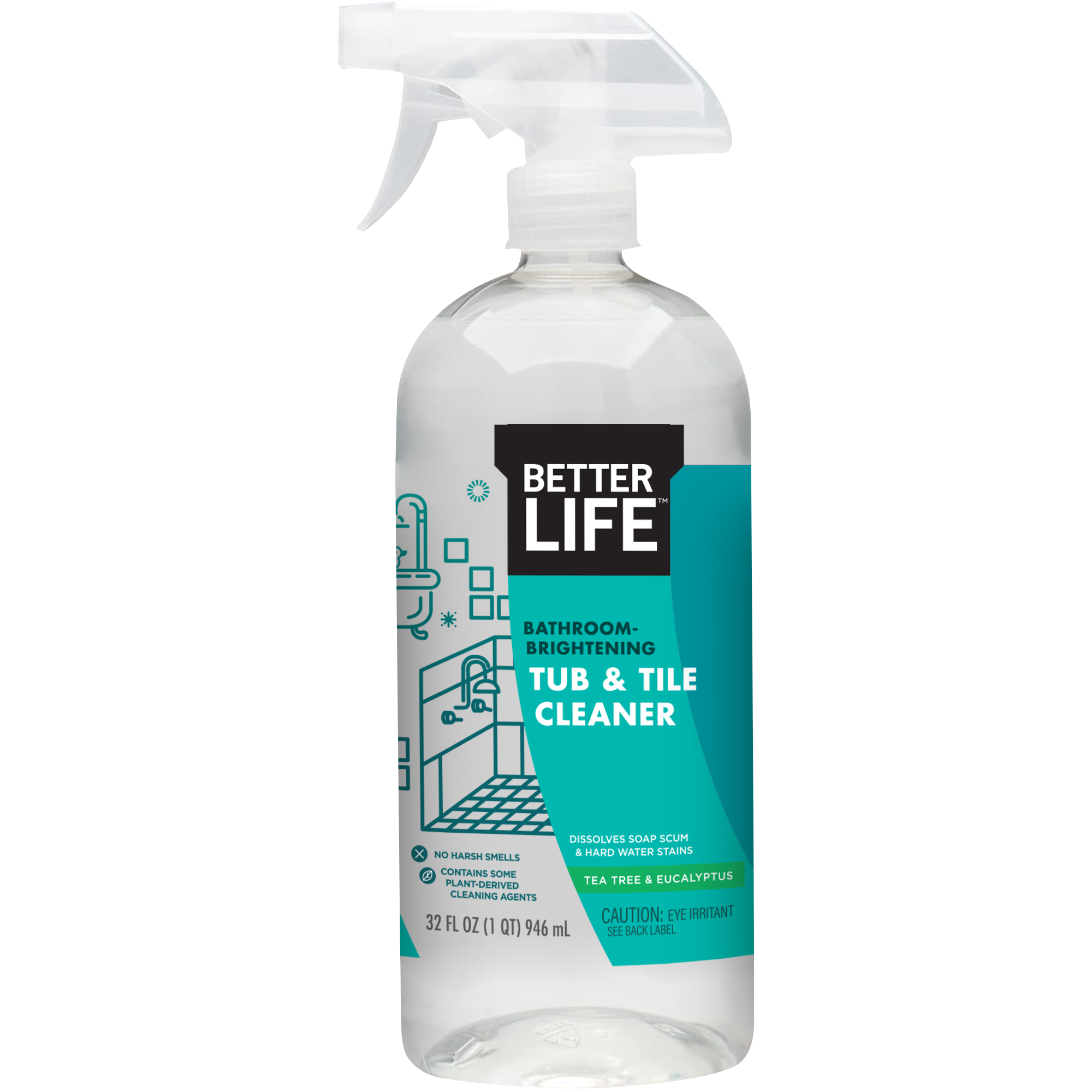 Better Life Natural Toilet Bowl Cleaner, Tea Tree and Peppermint, 24
