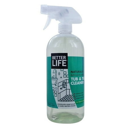 Better Life Naturally Bathroom Brightening Tub and Tile Cleaner, 32 Oz , 6 Pack