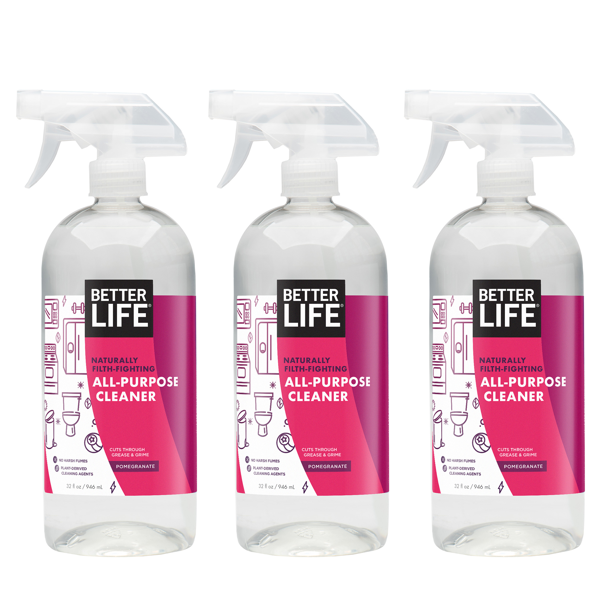 Better Life Naturally Filth Fighting All Purpose Cleaner 32 Fl Oz (3