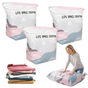 Life Space Bags, No Pump Vacuum Storage Bags for Clothes