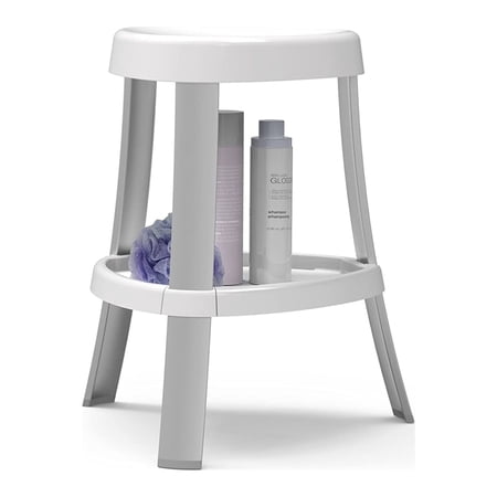 Better Living Products 70061 Spa Shower Seat with Shelf, White