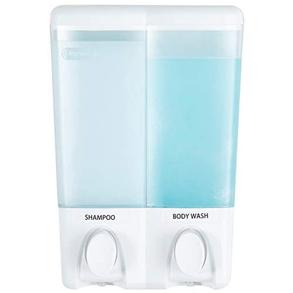Better Living Products 72250 CLEAR CHOICE 2 Chamber Soap and Shower Dispenser