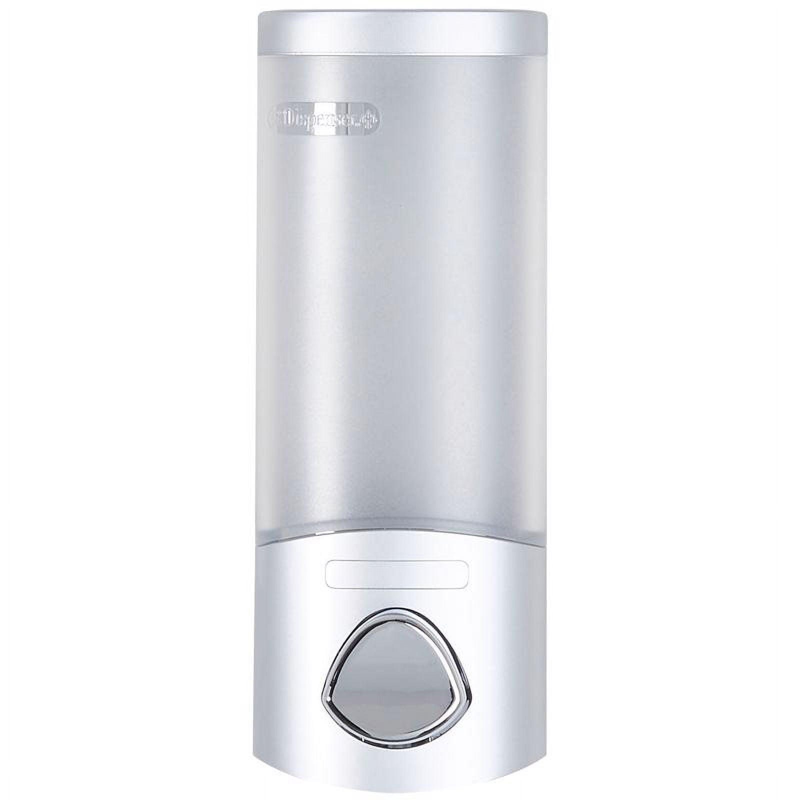 Satin Silver Wall-Mounted Touch-Free Liquid Soap Dispenser